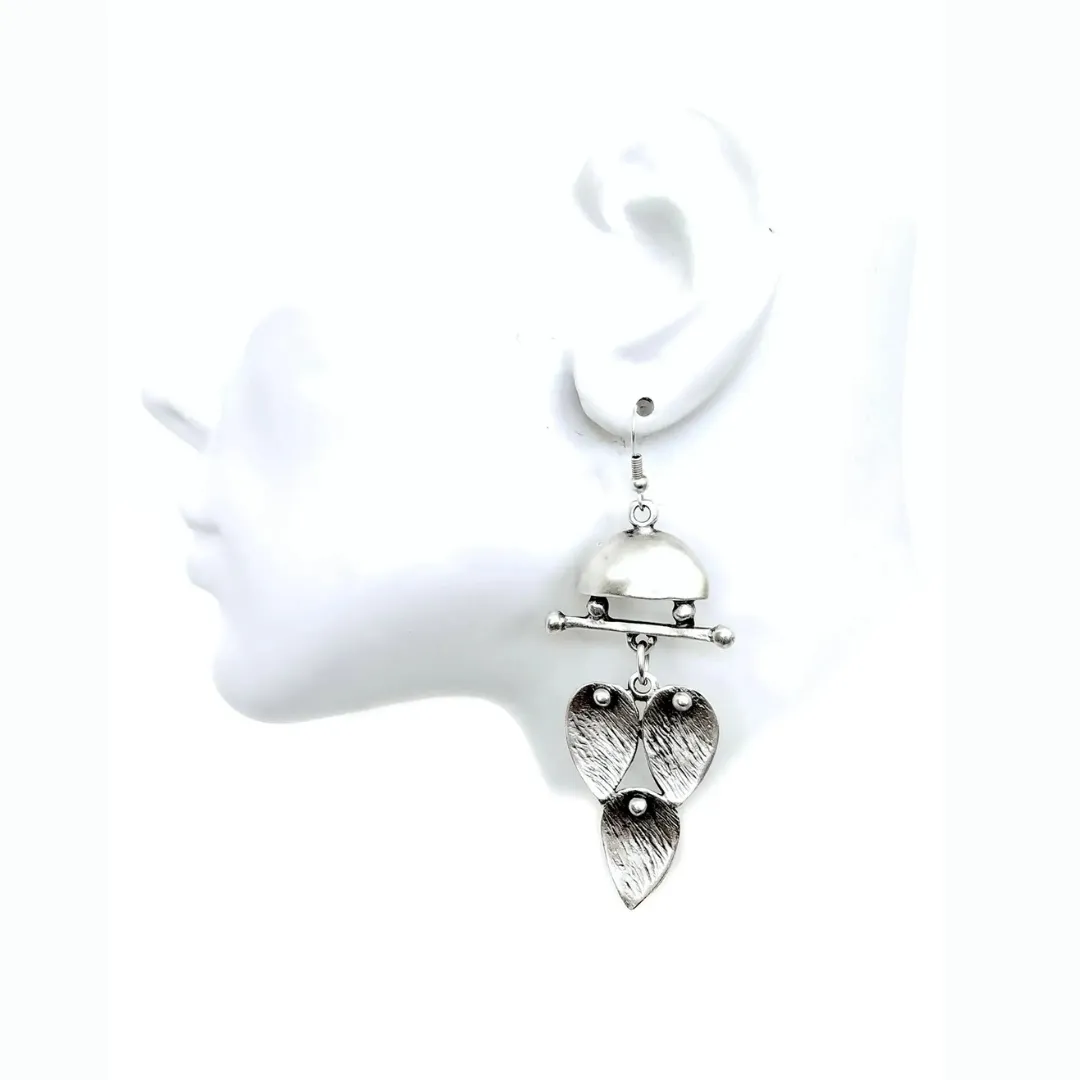 Antique Pewter Dangle Earrings