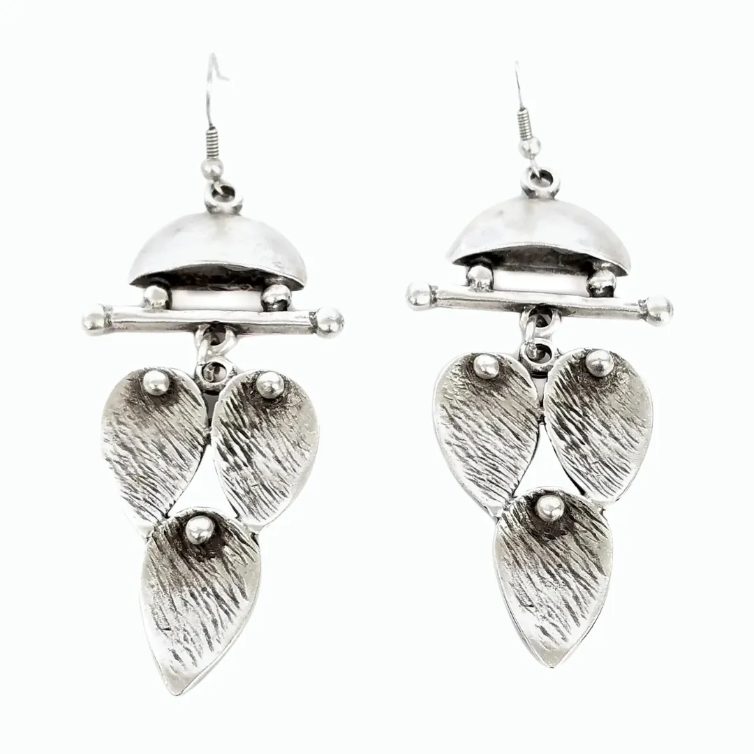 Antique Pewter Dangle Earrings