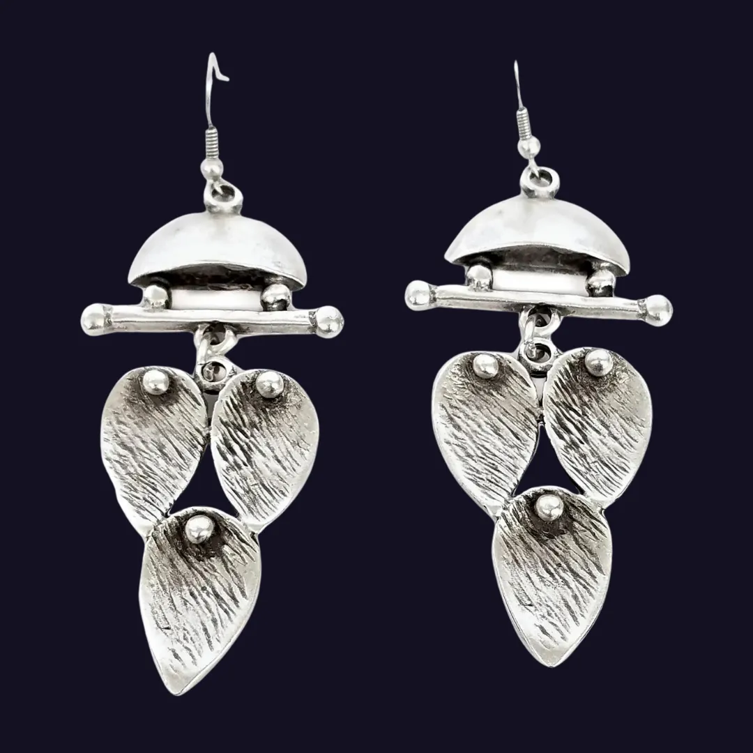 Antique Pewter Dangle Earrings