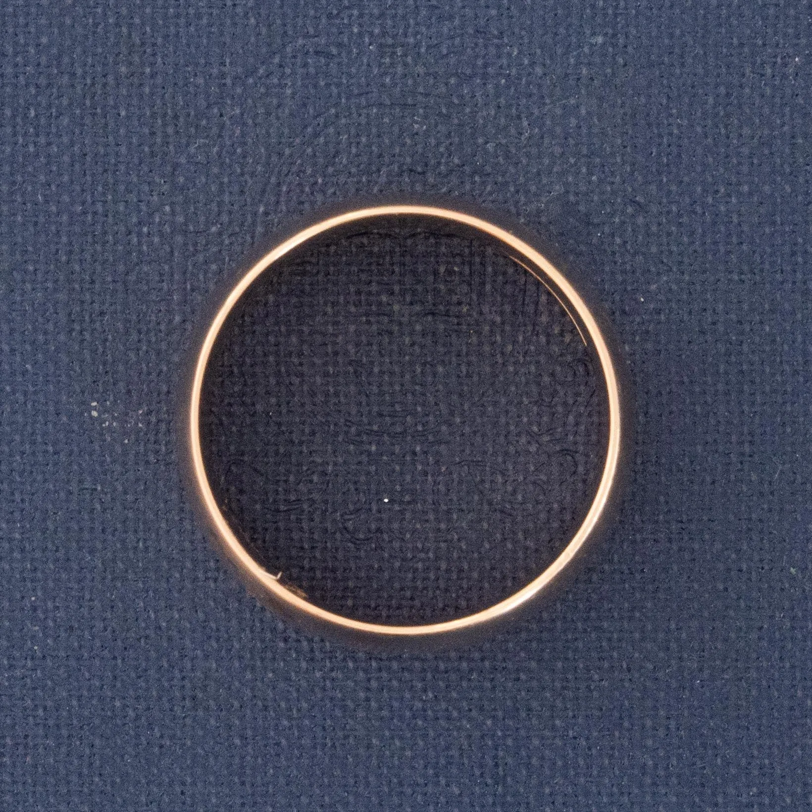 Antique Yellow Gold Wide Band 7.7mm