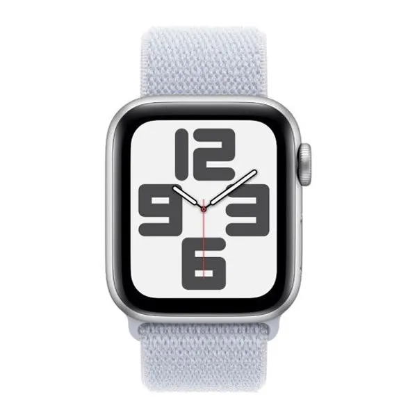 Apple Watch SE GPS   Cellular 40mm Silver Aluminium Case with Blue Cloud Sport Loop