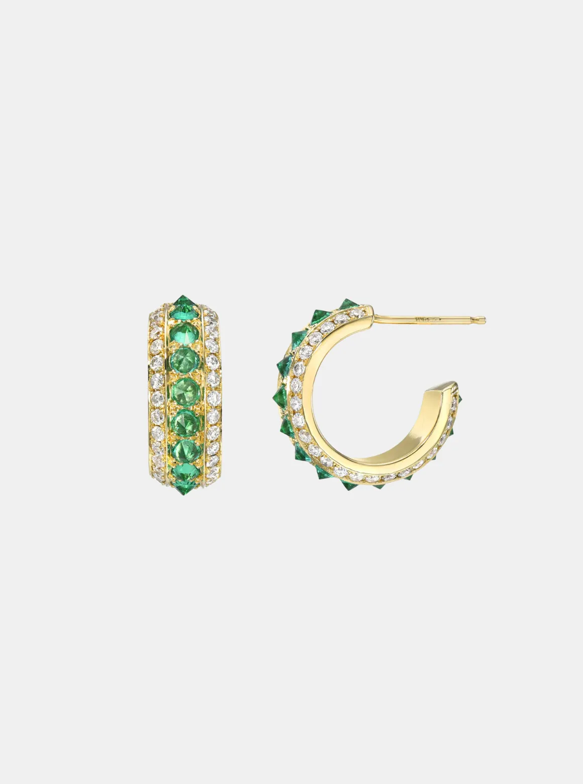 Baby Spiked Hoop Earrings