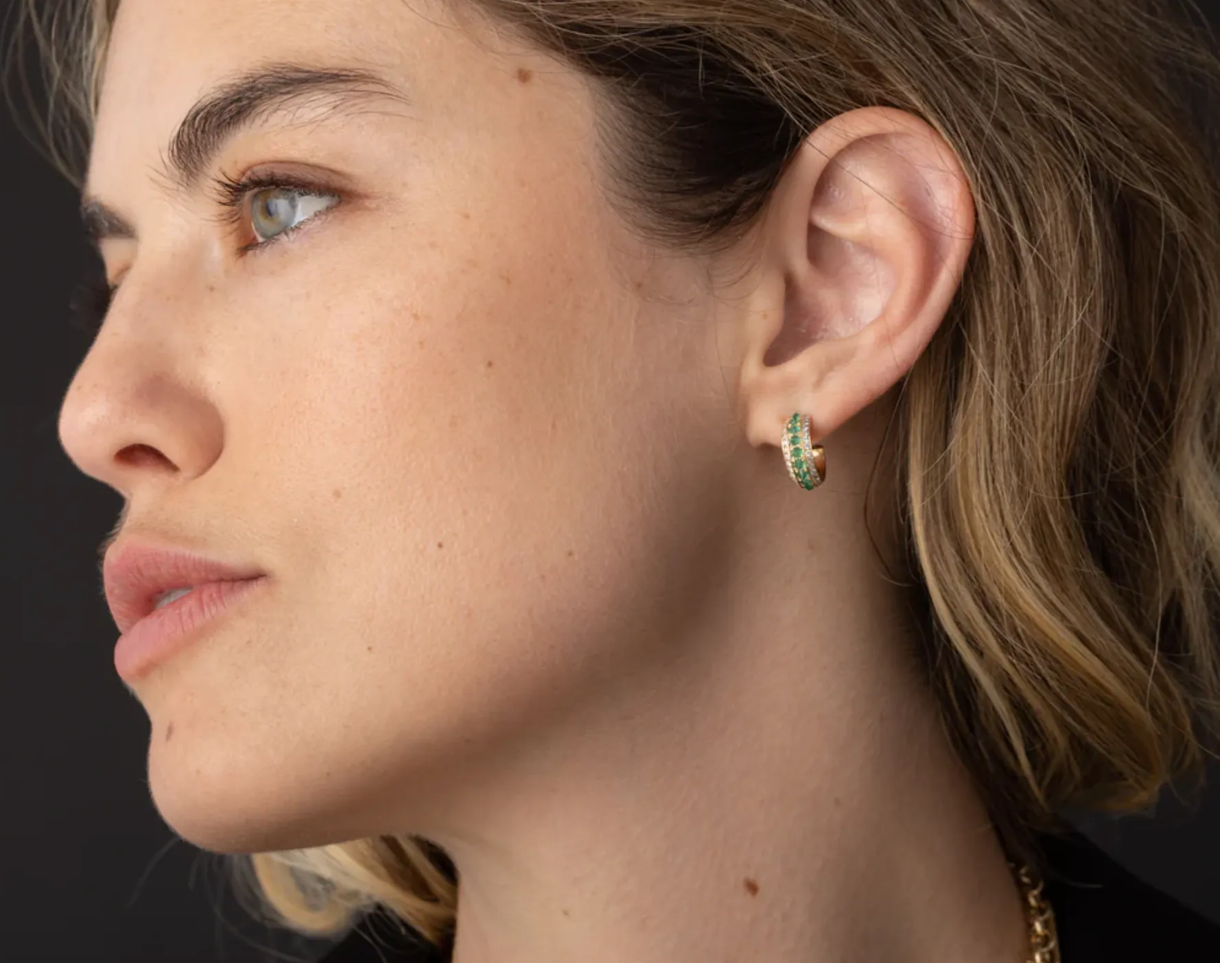 Baby Spiked Hoop Earrings