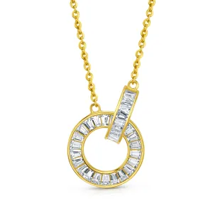 BAGUETTE BRILLIANCE NECKLACE, GOLD