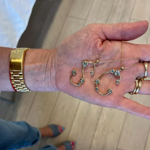 Bailey Oversized Initial Charm Necklace