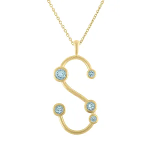 Bailey Oversized Initial Charm Necklace