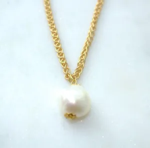 Baroque Pearl Statement Necklace