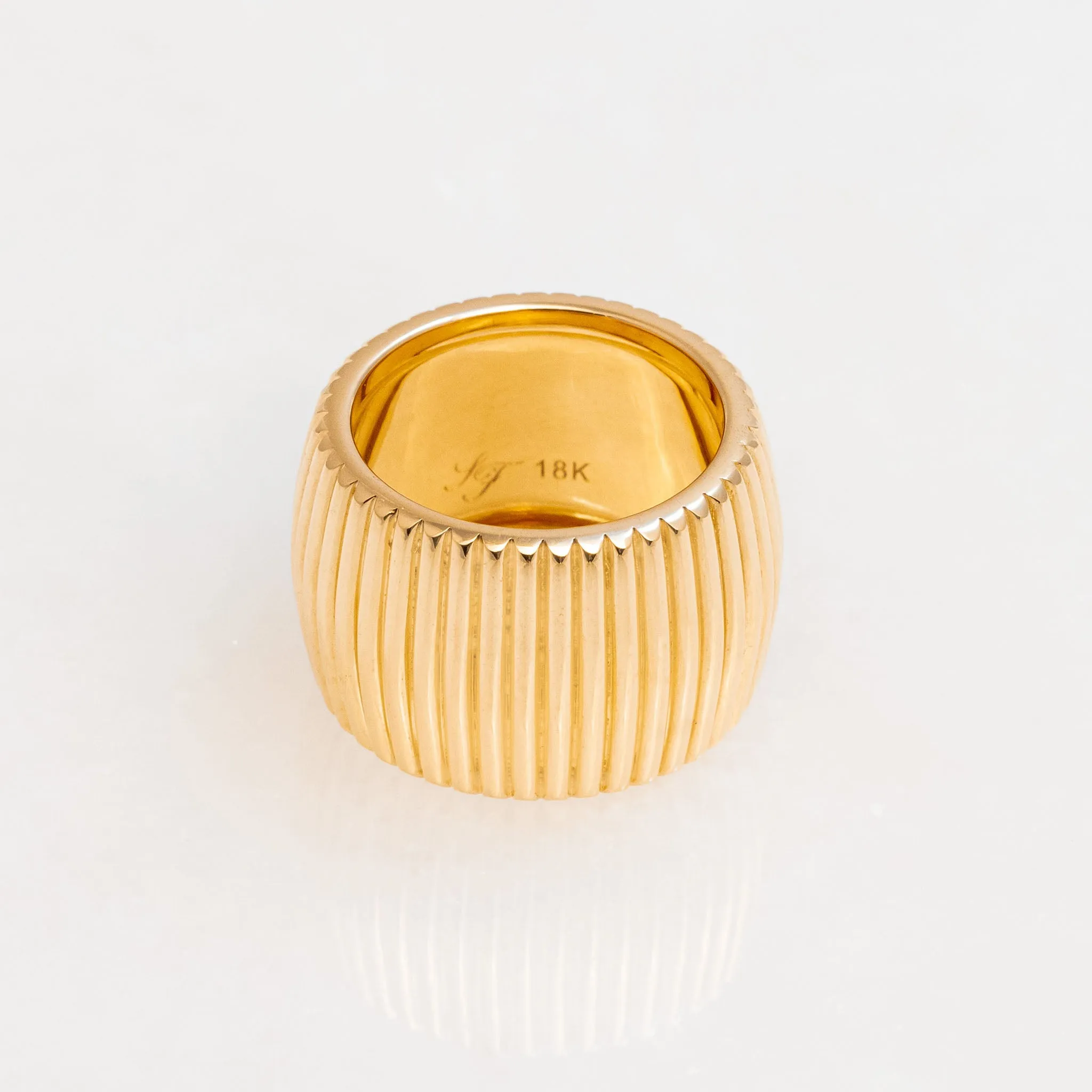 Barre Ring 18K Yellow Gold, Wide