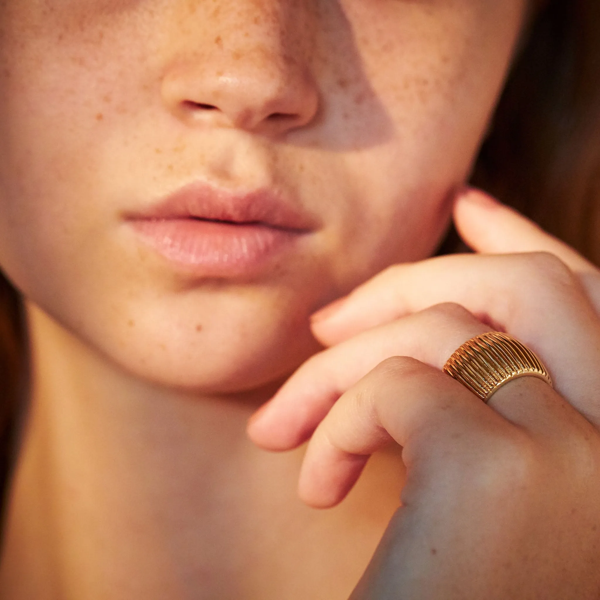 Barre Ring 18K Yellow Gold, Wide