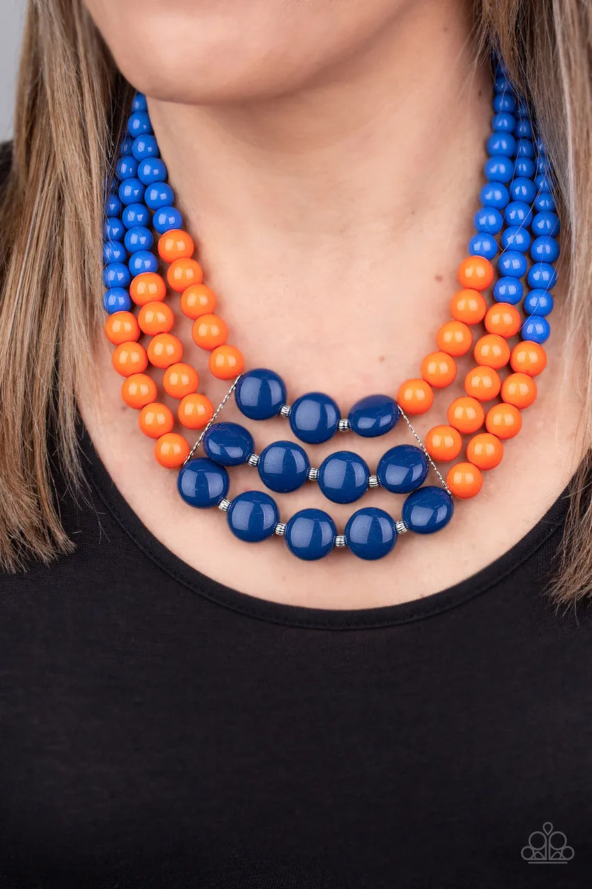 Beach Bauble Blue Paparazzi Necklace