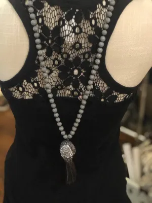 Beaded Statement Necklace
