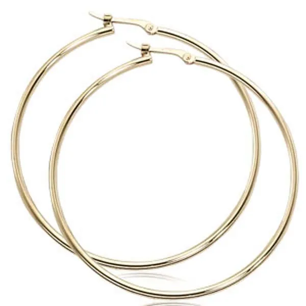 Ben Garelick Large Thin 1.5 Inch Gold Hoop Earrings