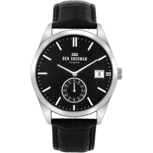 Ben Sherman Black Leather Watch