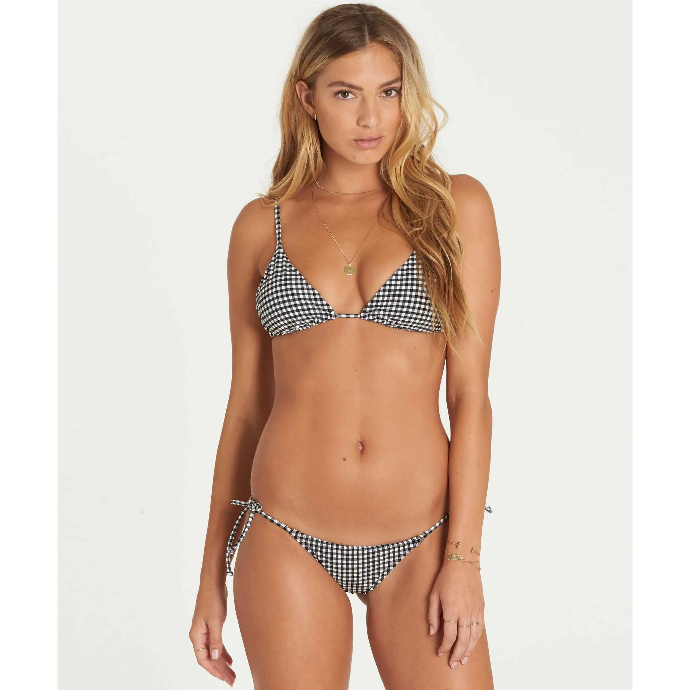Billabong Women's Surf Check Isla Bikini Bottom | Black Pebble