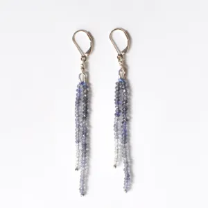 Black Tie & Blue Jeans Iolite Earrings - Featherhead Studio