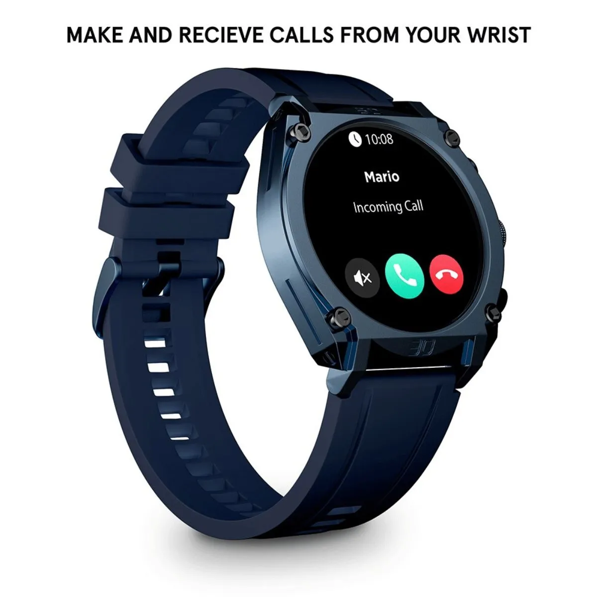 Blue Case & LED Screen Smart Watch With Blue Strap - Blue