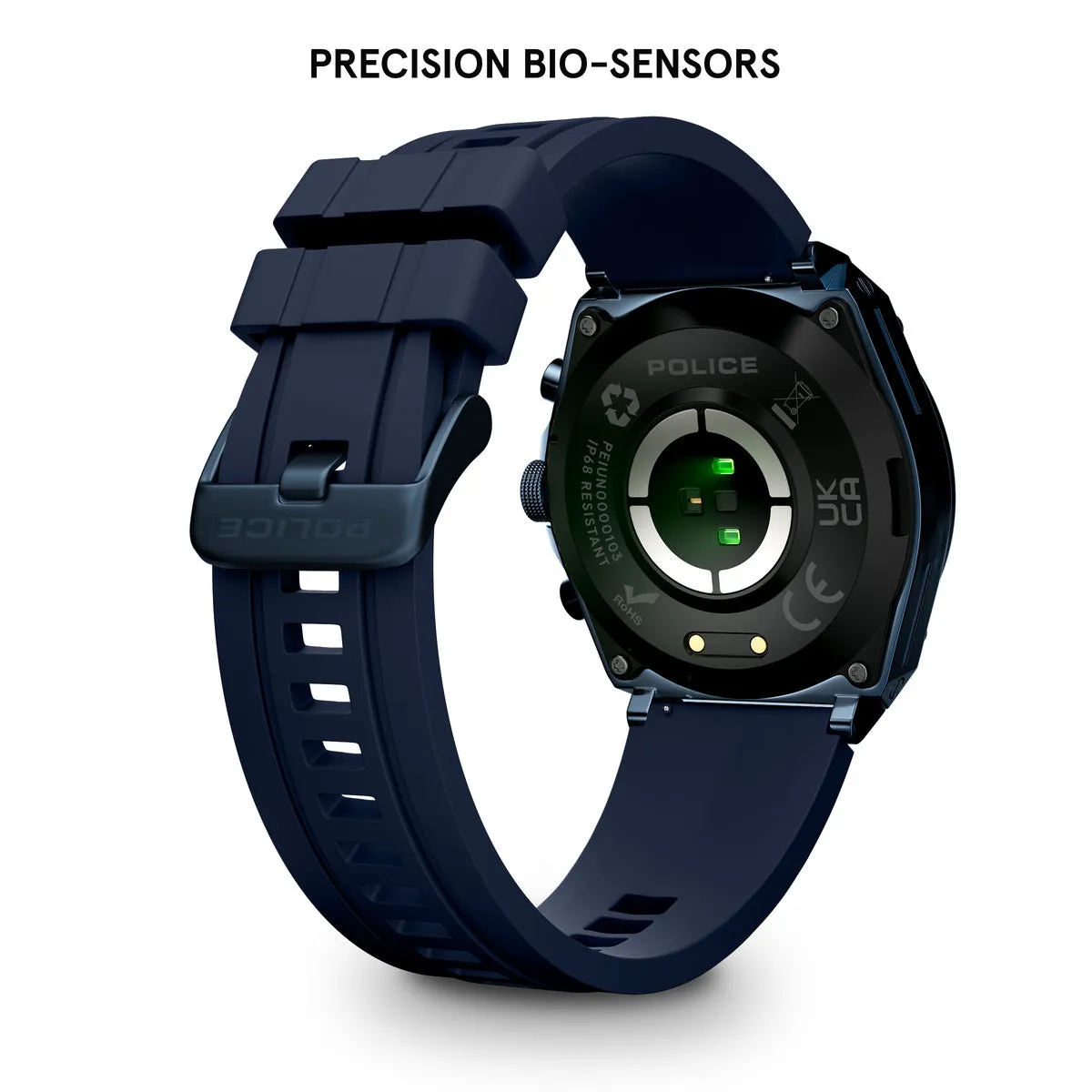 Blue Case & LED Screen Smart Watch With Blue Strap - Blue