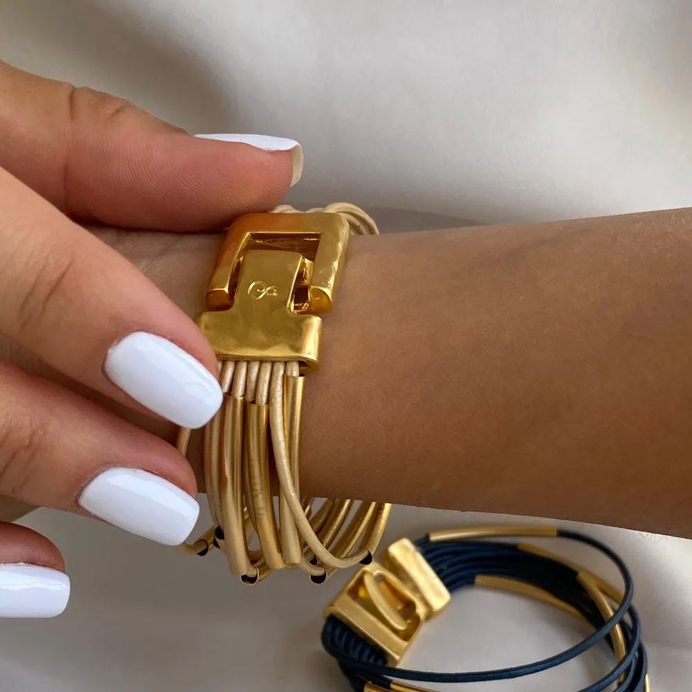 Blue Moment Bracelet -Gold