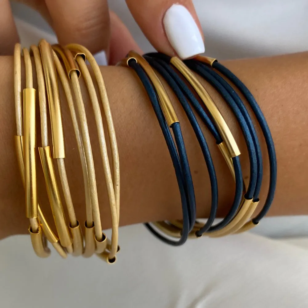 Blue Moment Bracelet -Gold
