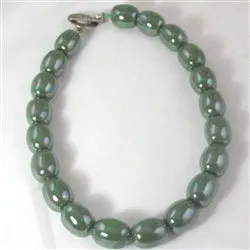 Bottle Green Statement Necklace Kazuri Fair Trade Beads