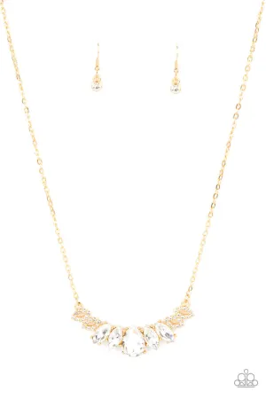 Bride-to-BEAM Gold Paparazzi Necklace