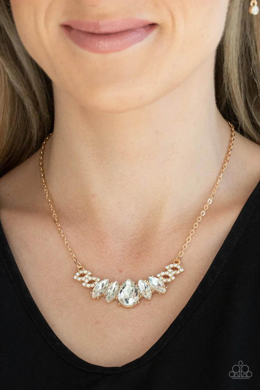 Bride-to-BEAM Gold Paparazzi Necklace