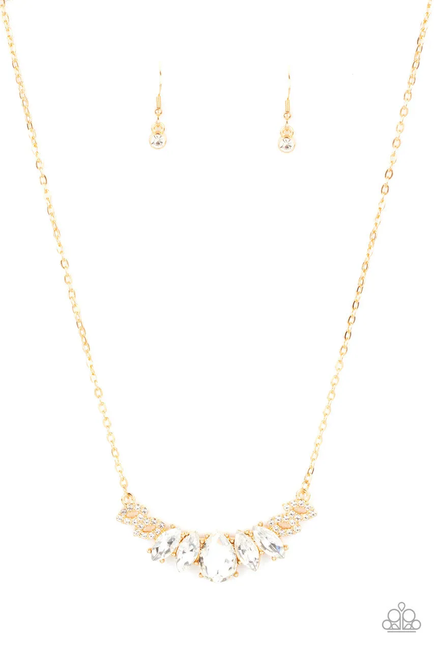 Bride-to-BEAM Gold Paparazzi Necklace