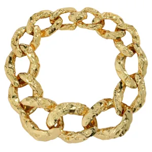 BRUT GOLD CURB LINK NECKLACE