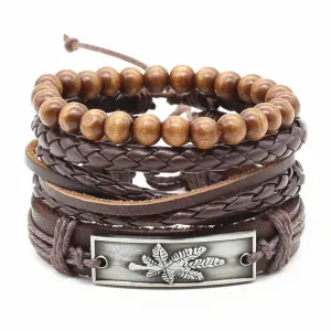 Bryson Leather Bracelets Set