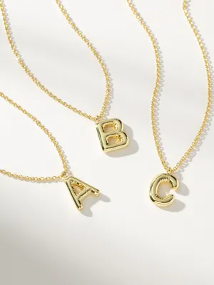 Bubble Letter Necklace