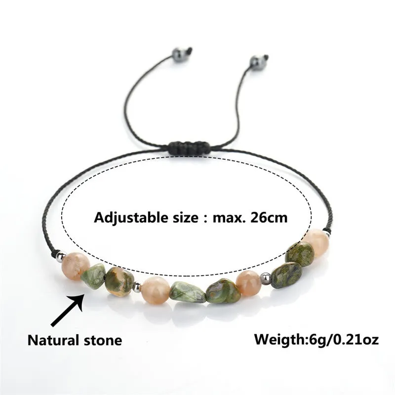 Buddha Stones You Are Amazing Rhyolite Sun Stone Positive Bracelet