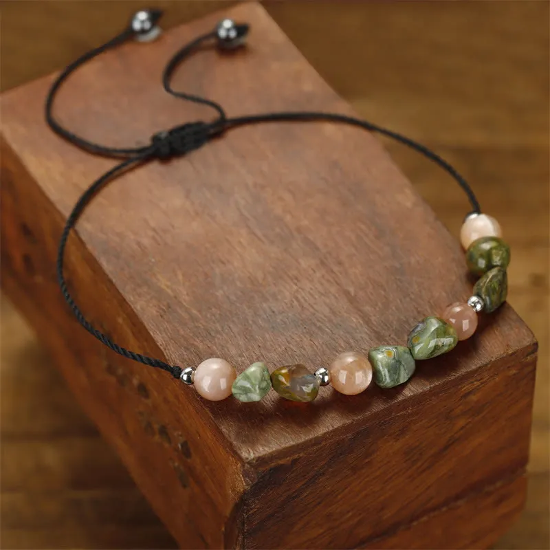 Buddha Stones You Are Amazing Rhyolite Sun Stone Positive Bracelet