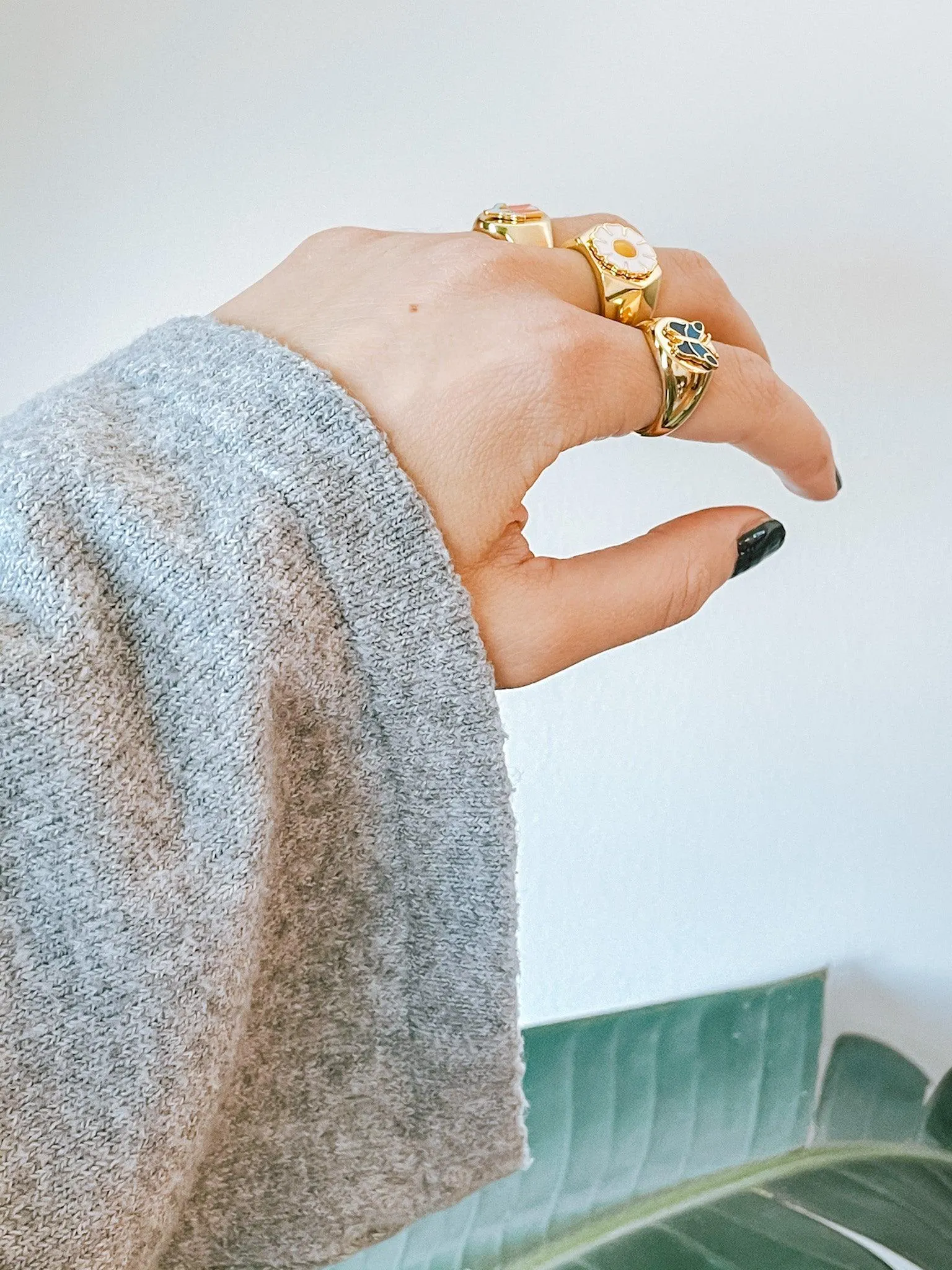 Butterfly Ring | Chunky Gold Plated & 925 Sterling Silver