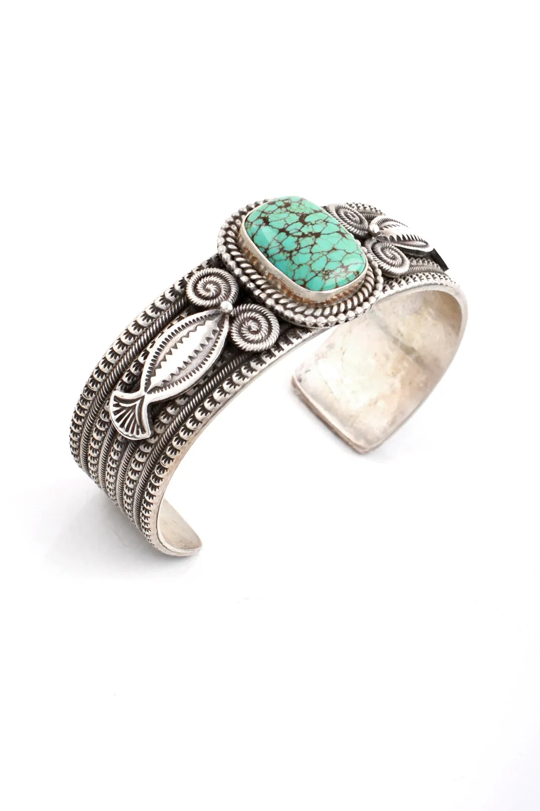Calladitto Turquoise Sterling Silver Men's Cuff
