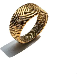Capri 18K Weaved Chunky Ring