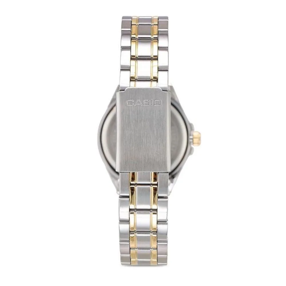 Casio Enticer Women's Analog Silver/Gold Stainless Steel Watch, LTP-1308SG-7AVDF