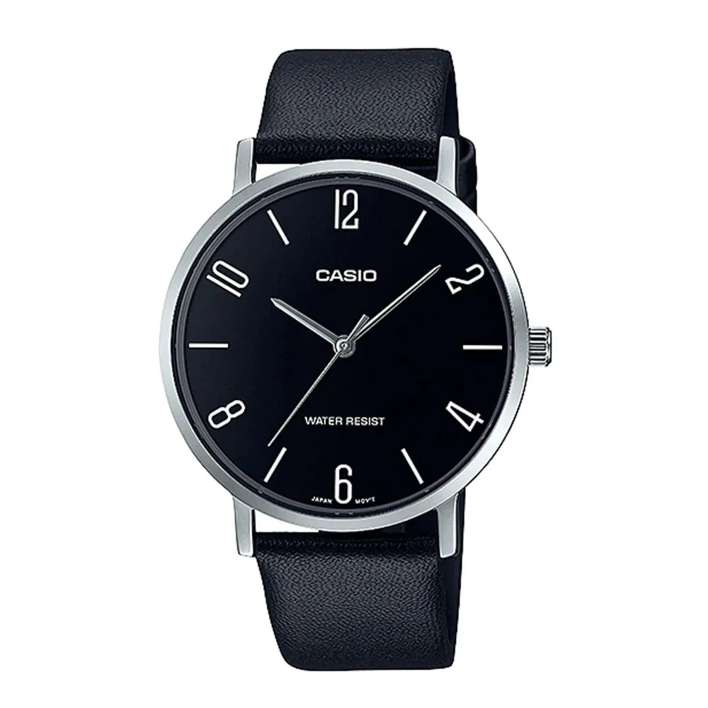 Casio Men's Band Analog Watch, MTP-VT01L-1B2UDF