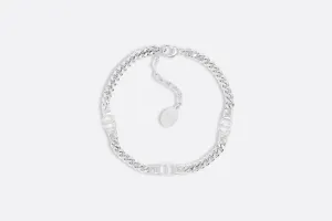 CD Icon Thin Chain Link Bracelet • Silver