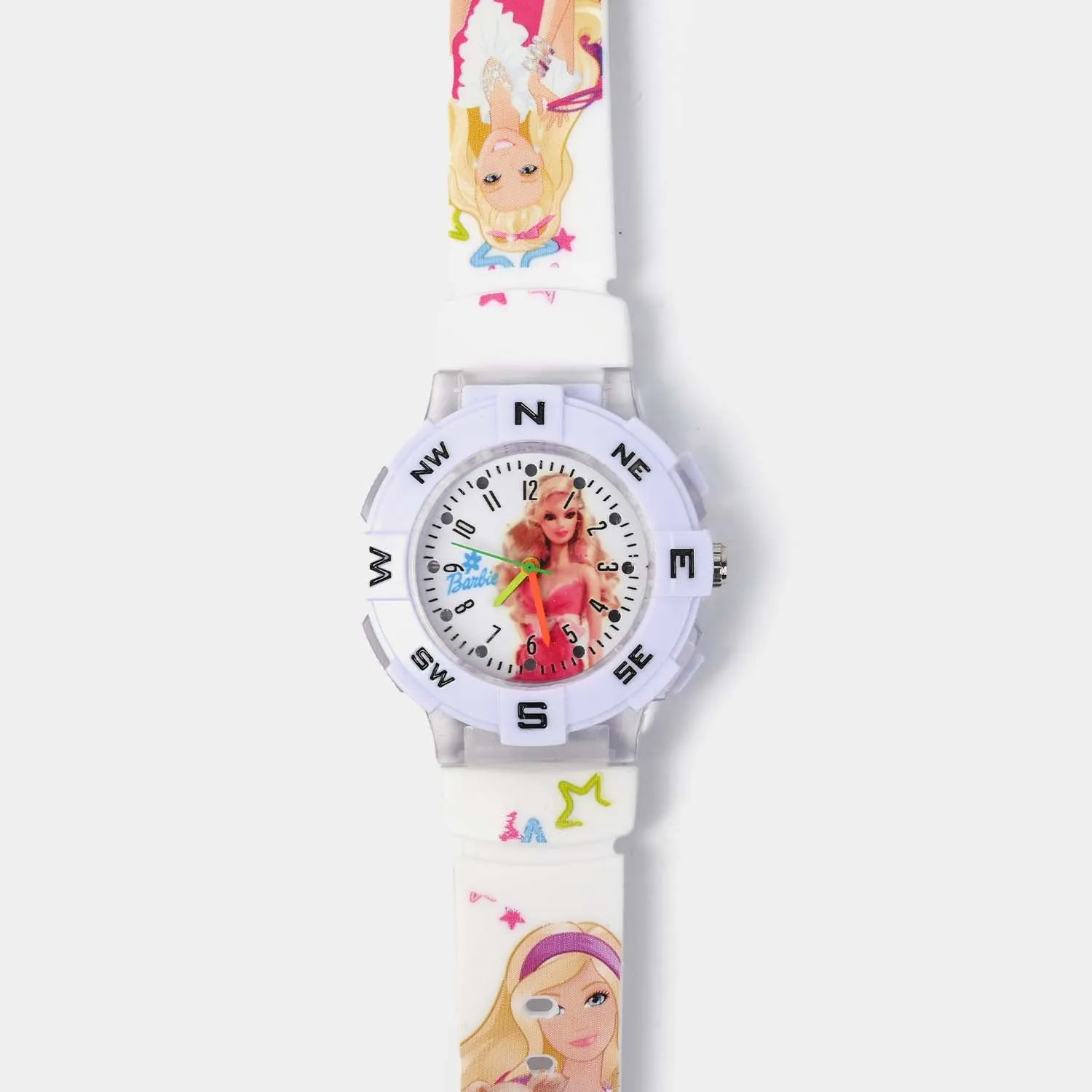 Character Print Wrist Watch For Kids