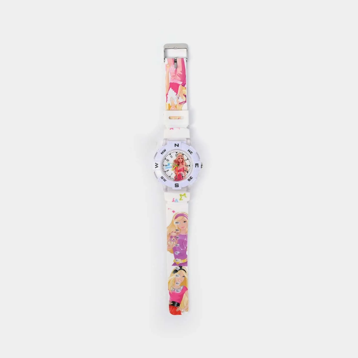 Character Print Wrist Watch For Kids