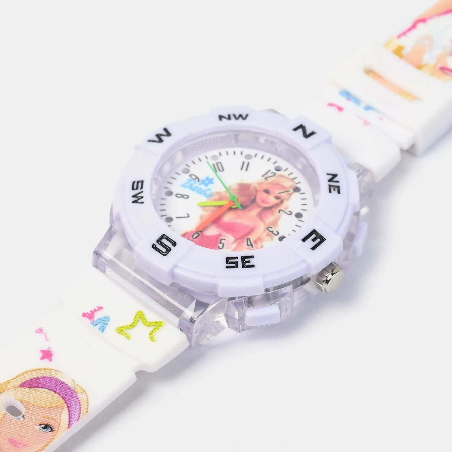 Character Print Wrist Watch For Kids