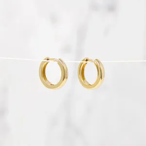 Chubby Little 11.5mm Recycled Gold Huggies