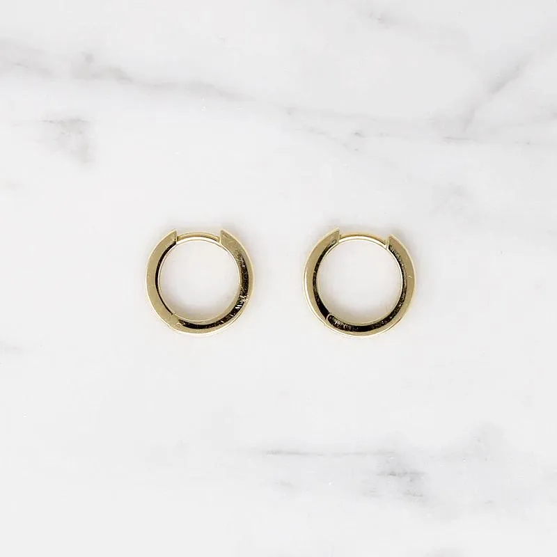 Chubby Little 11.5mm Recycled Gold Huggies