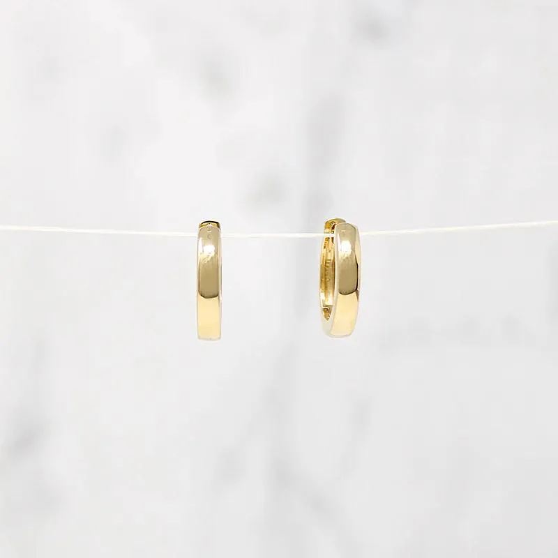Chubby Little 11.5mm Recycled Gold Huggies