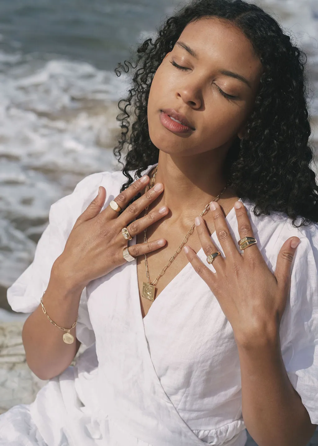 Chunky Signet in Moonstone and Opal