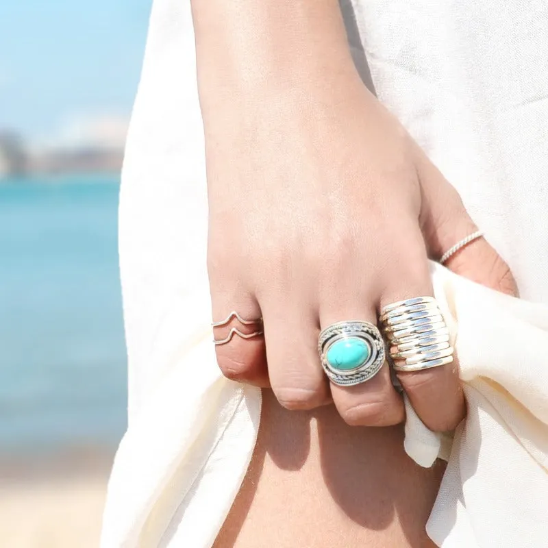 Chunky Statement Ring for women Sterling Silver