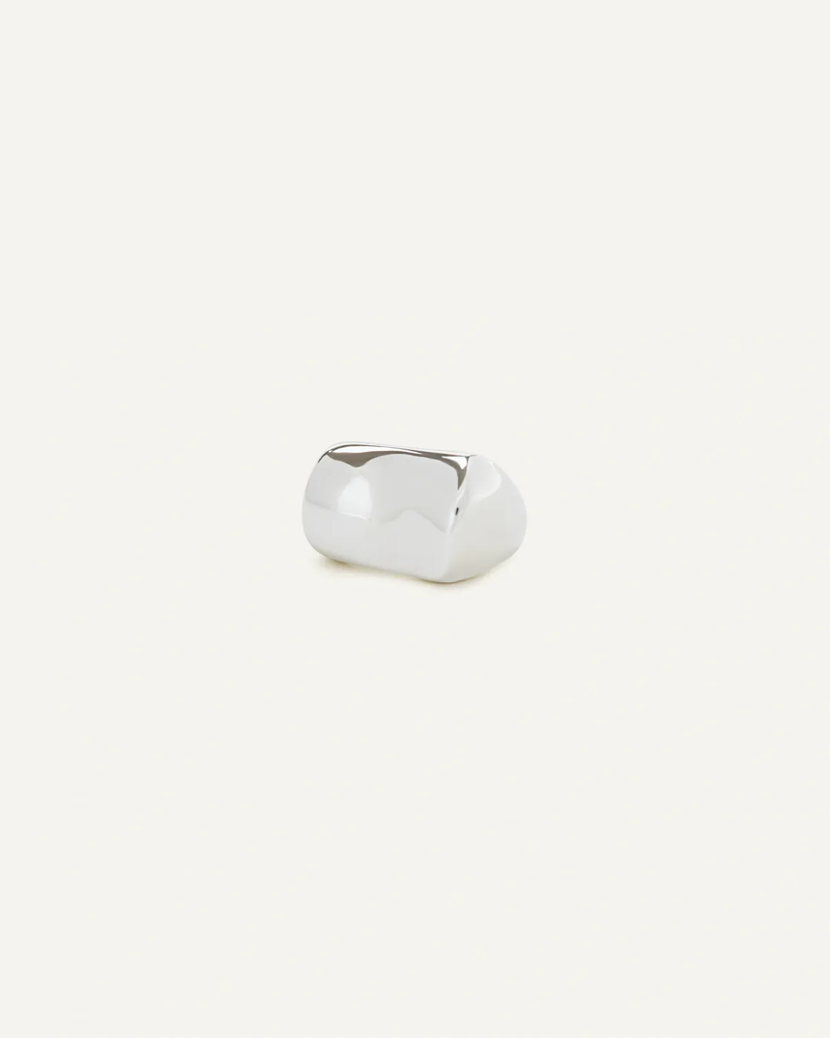 chunky wave pinky ring
