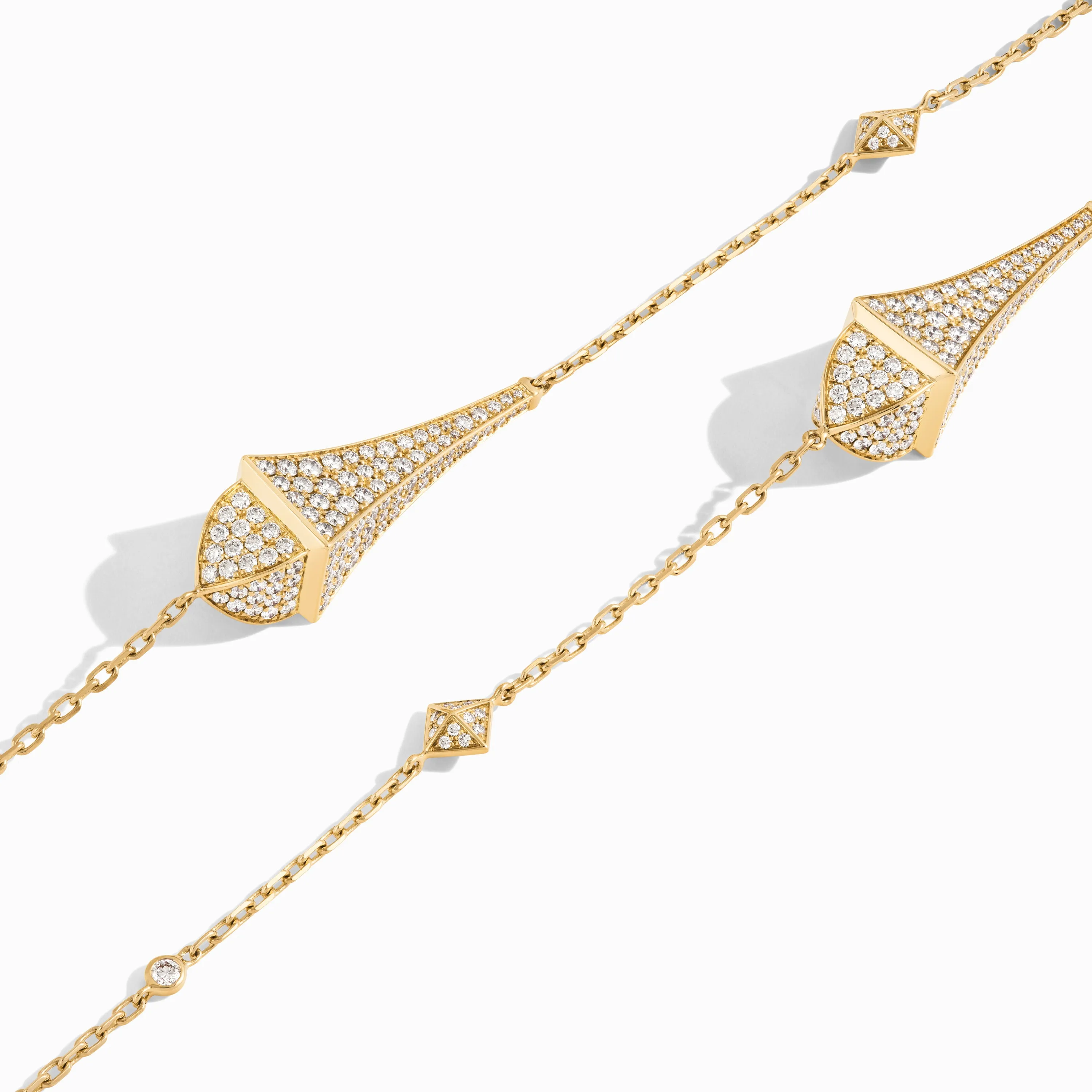 Cleo Long Chain Statement Necklace