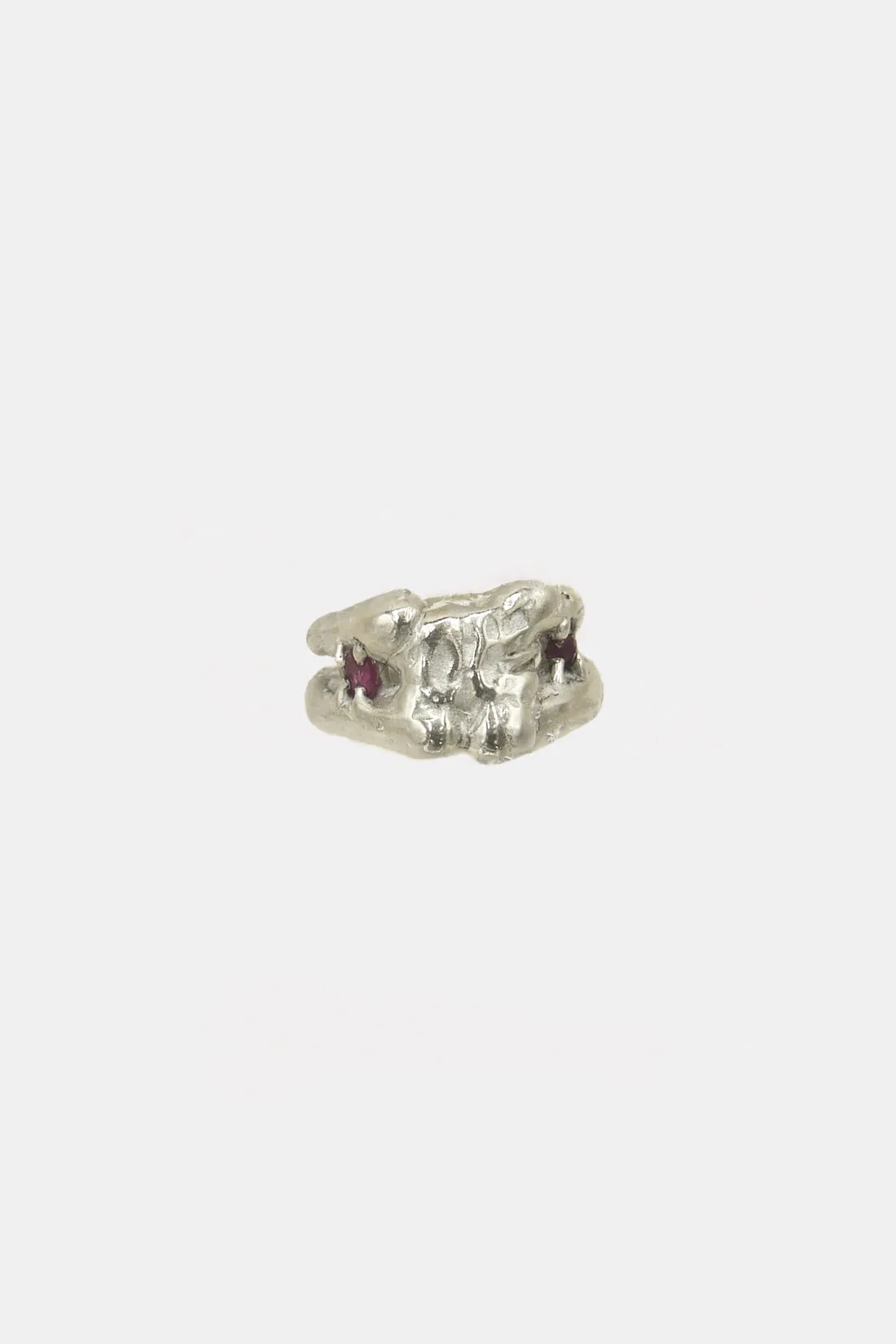 Clinging Ring with Lab Rubies