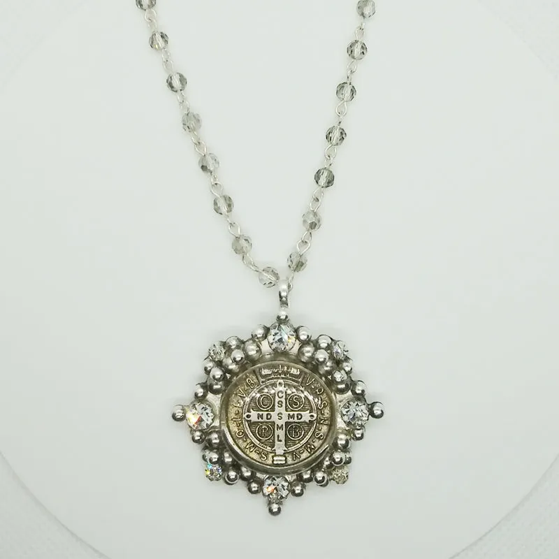 Cloister Crystal Choker, silver (CK:CC-bs-b745-a1)